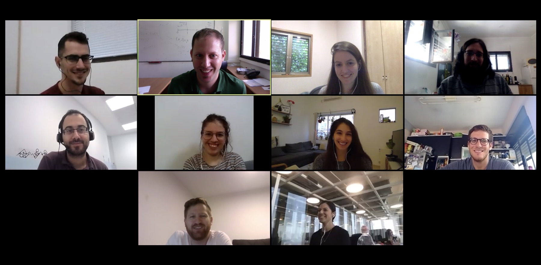 The Nevo research group meeting online in November 2020