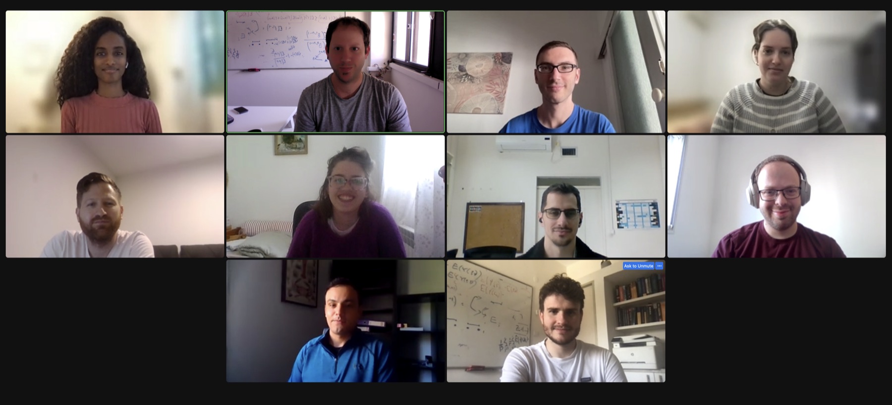The Nevo research group meeting online in November 2023